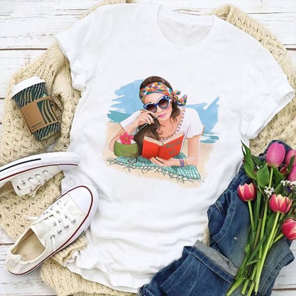 summer aesthetic fashion woman mens t shirts printed white round neck short sleeve harajuku men and women, White;black
summer aesthetic fashion woman mens t shirts printed white round neck short sleeve harajuku men and women, White;black