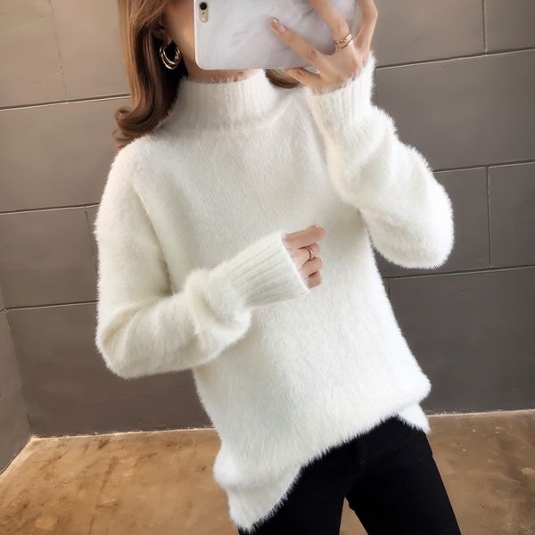 women's sweaters korean autumn sweet nightgown casual long sleeve winter sweater chic women's knitted shirts mgya, White;black
women's sweaters korean autumn sweet nightgown casual long sleeve winter sweater chic women's knitted shirts mgya, White;black