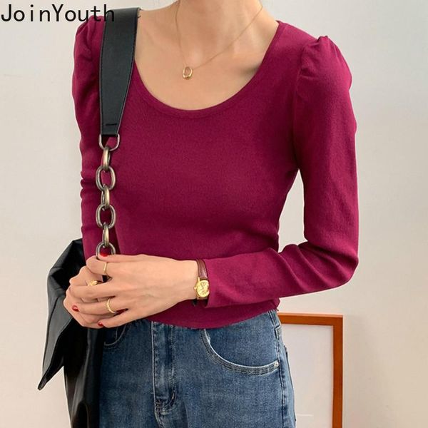 women's sweaters joinyouth 2021 thin knitted pullovers ladies square collar knitwear weater slim waist long sleeve sweater ropa mojer, White;black
women's sweaters joinyouth 2021 thin knitted pullovers ladies square collar knitwear weater slim waist long sleeve sweater ropa mojer, White;black