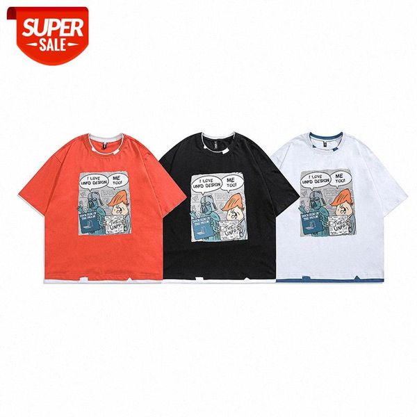 mansclot fake two-piece printed round neck short-sleeved t-shirt male half-sleeved #zf03, White;black
mansclot fake two-piece printed round neck short-sleeved t-shirt male half-sleeved #zf03, White;black
