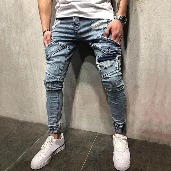 men's jeans fashion men mens slim casual pants elastic trousers light blue fit loose cotton denim eans for male
men's jeans fashion men mens slim casual pants elastic trousers light blue fit loose cotton denim eans for male