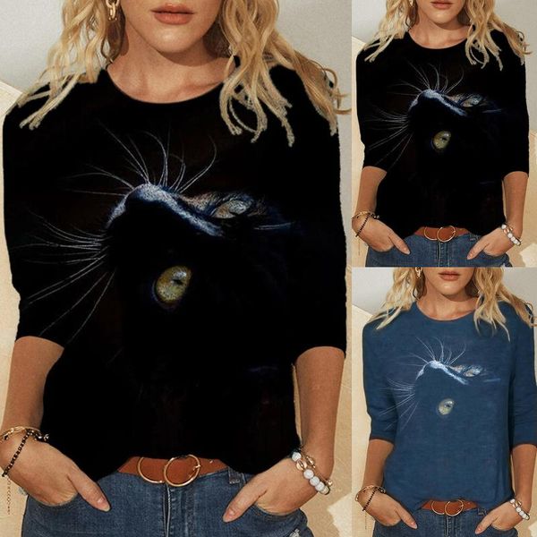 womens t-shirt spring autumn casual pullovers clothing funny cute cat 3d print long sleeve ladies fashion, White
womens t-shirt spring autumn casual pullovers clothing funny cute cat 3d print long sleeve ladies fashion, White