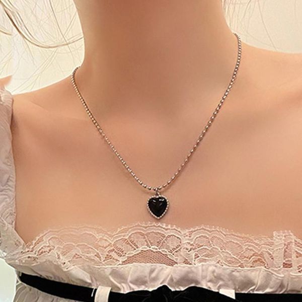 chains vintage heart shape pendant beads necklace women geometric collar punk party jewelry, Silver
chains vintage heart shape pendant beads necklace women geometric collar punk party jewelry, Silver