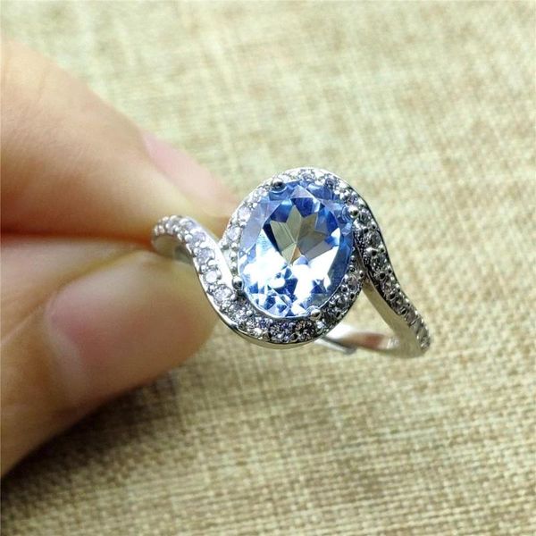 cluster rings natural blue z gemstone ring adjustable size 9x8mm clear bead for woman men 925 sterling silver, Golden;silver
cluster rings natural blue z gemstone ring adjustable size 9x8mm clear bead for woman men 925 sterling silver, Golden;silver