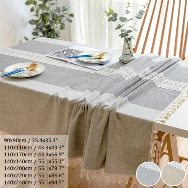 table cloth nordic style cotton linen tablecloth stripe rectangular tassel dining covers for tea home decoration
table cloth nordic style cotton linen tablecloth stripe rectangular tassel dining covers for tea home decoration