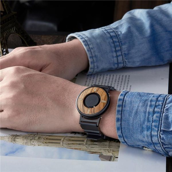 wristwatches eutour wood watch men quartz watches magnetic magnet ball drive mens wooden dial mesh stainless steel leather male, Slivery;brown
wristwatches eutour wood watch men quartz watches magnetic magnet ball drive mens wooden dial mesh stainless steel leather male, Slivery;brown