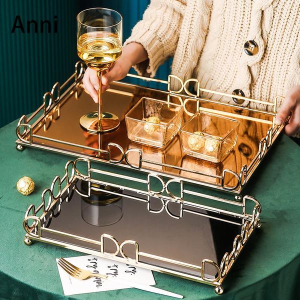 gold inlay rectangle storage trays decorative european metal glass mirror tray jewelry cosmetic display plates home decoration kitchen & org
gold inlay rectangle storage trays decorative european metal glass mirror tray jewelry cosmetic display plates home decoration kitchen & org