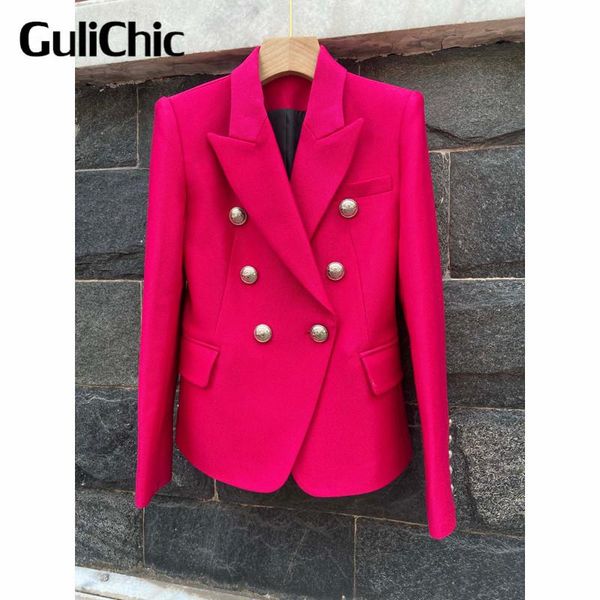 women's suits & blazers 11.14 gulichic women solid color double breasted slim temperament blazer, White;black
women's suits & blazers 11.14 gulichic women solid color double breasted slim temperament blazer, White;black