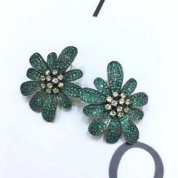 stud bilincolor fashion luxury cubic zirconia green big flower earrings for women, Golden;silver
stud bilincolor fashion luxury cubic zirconia green big flower earrings for women, Golden;silver