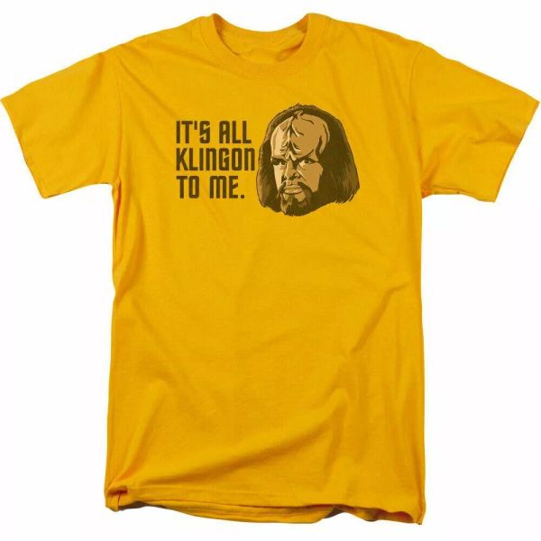 star trek all klingon t shirt licensed sci-fi tv classic tee new gold, White;black
star trek all klingon t shirt licensed sci-fi tv classic tee new gold, White;black