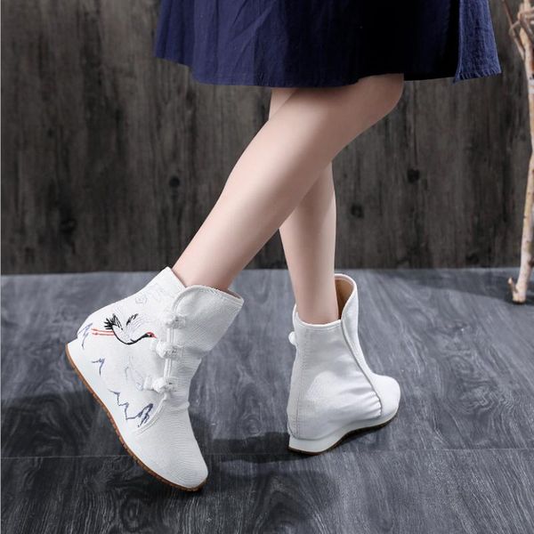 boots 2021 women canvas ankle winter casual shoe ethnic embroidery short for woman height increased warm bootie retro boot, Black
boots 2021 women canvas ankle winter casual shoe ethnic embroidery short for woman height increased warm bootie retro boot, Black