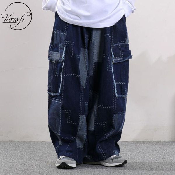 women's jeans varofi hip hop retro patchwork patch cargo pants for men and women y2k baggy wide leg, Blue
women's jeans varofi hip hop retro patchwork patch cargo pants for men and women y2k baggy wide leg, Blue