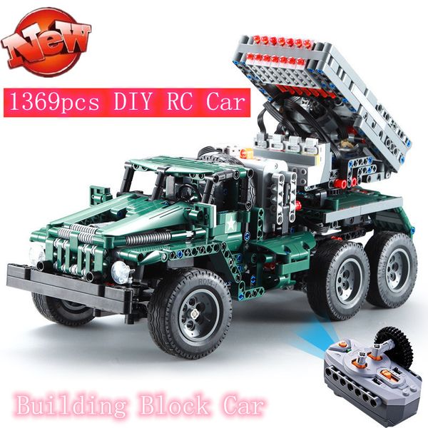1369pcs rc battle truck diy aseembly remote control battle missile vehicle launch building block brick car educational toy gifts
1369pcs rc battle truck diy aseembly remote control battle missile vehicle launch building block brick car educational toy gifts