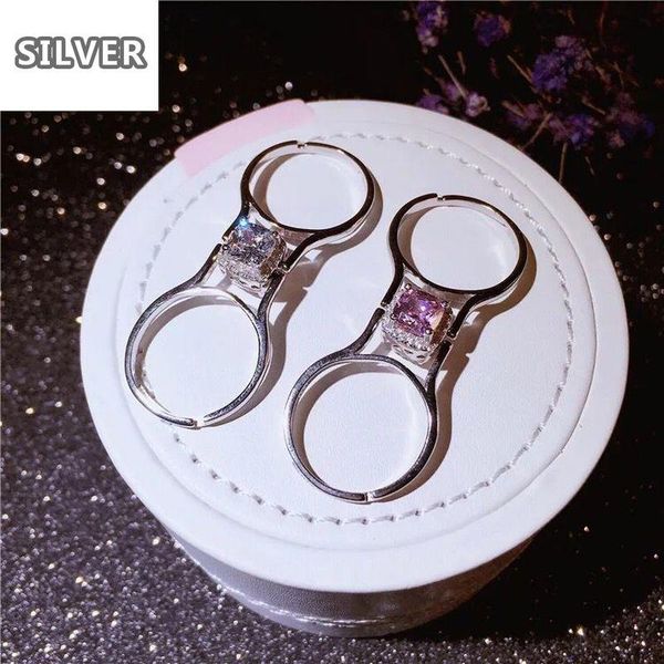cluster rings 3 colors ins vibrato, open folding flip immediately change two color female korean pink and white crystal lady's, Golden;silver
cluster rings 3 colors ins vibrato, open folding flip immediately change two color female korean pink and white crystal lady's, Golden;silver