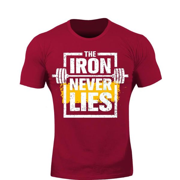 men's t-shirts workout slogan iron never lies printed t shirt men gym clothing fitness breathable oversized t-shirt short sleeves brand, White;black
men's t-shirts workout slogan iron never lies printed t shirt men gym clothing fitness breathable oversized t-shirt short sleeves brand, White;black