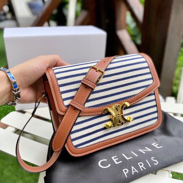 style women luxurys stripe handbags celin high grade lady leather cowhide triumphal arch one shoulder messenger bagdesigner handbag xnqs
style women luxurys stripe handbags celin high grade lady leather cowhide triumphal arch one shoulder messenger bagdesigner handbag xnqs