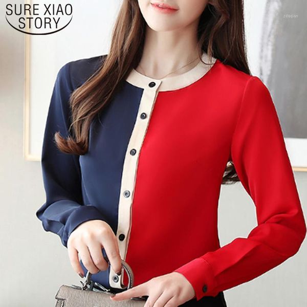 korean style elegant chiffon blouses spring autumn women long sleeve female o-neck work wear clothes 7189 50 women's & shirts, White
korean style elegant chiffon blouses spring autumn women long sleeve female o-neck work wear clothes 7189 50 women's & shirts, White