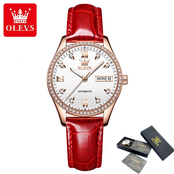 olevs dames mechanical automatic watches luxury brand fashion ladies simple elegant watertight suits, Slivery;brown
olevs dames mechanical automatic watches luxury brand fashion ladies simple elegant watertight suits, Slivery;brown