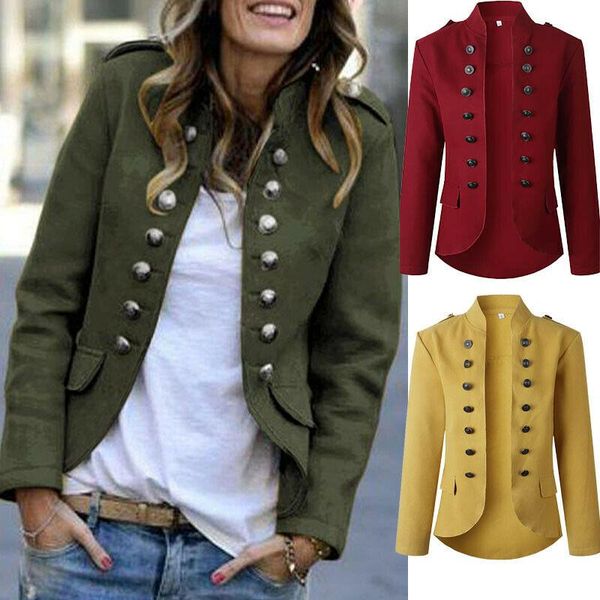 women's jackets women button suit bomber jacket ladies retro coat long sleeve casual outwear top, Black;brown
women's jackets women button suit bomber jacket ladies retro coat long sleeve casual outwear top, Black;brown