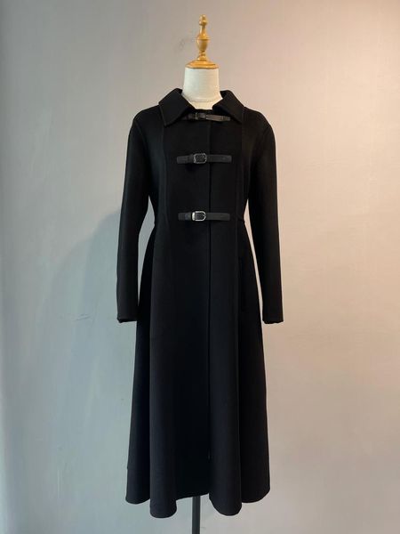 women's wool & blends a version of coat lapels fund 2021 autumn winters 1112, Black
women's wool & blends a version of coat lapels fund 2021 autumn winters 1112, Black