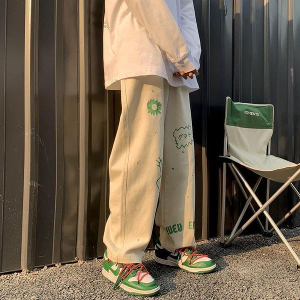 men's pants summer japanese graffiti print loose wide-leg man cargos trousers boy hip hop streetwear plus size casual pant, Black
men's pants summer japanese graffiti print loose wide-leg man cargos trousers boy hip hop streetwear plus size casual pant, Black