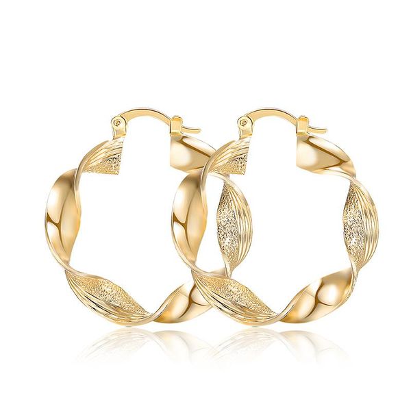 new fashion eardrop twist earring trendy gold plated round hoop earrings for women jewelry wedding accessories gift, Golden;silver
new fashion eardrop twist earring trendy gold plated round hoop earrings for women jewelry wedding accessories gift, Golden;silver