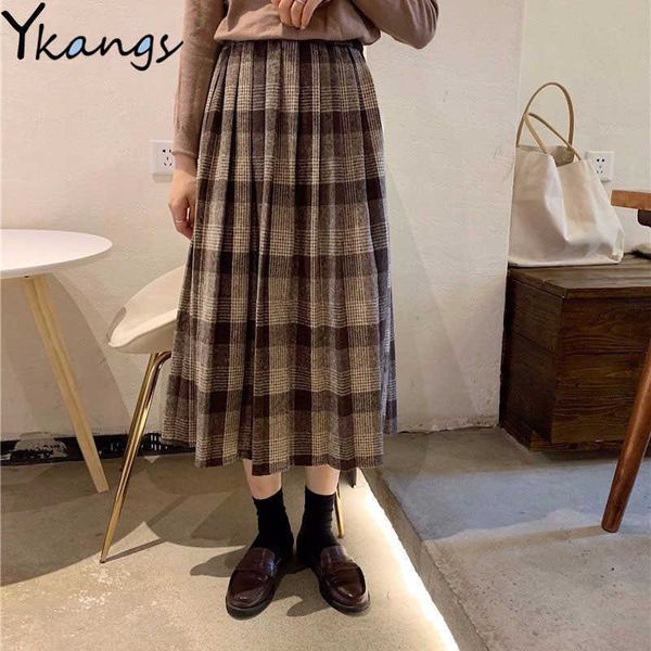 high waist vintage plaid midi skirts women winter thicken warm pleated skirts harajuku saia mori girl cute lolita autumn skirt 210619, Black
high waist vintage plaid midi skirts women winter thicken warm pleated skirts harajuku saia mori girl cute lolita autumn skirt 210619, Black