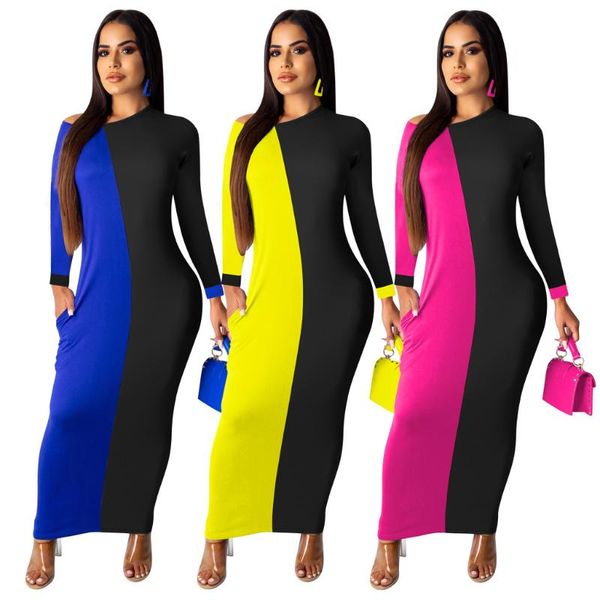 casual dresses autumn and winter 2021 solid color long-sleeved stitching dress luxury tight nightclub banquet women clothing, Black;gray
casual dresses autumn and winter 2021 solid color long-sleeved stitching dress luxury tight nightclub banquet women clothing, Black;gray
