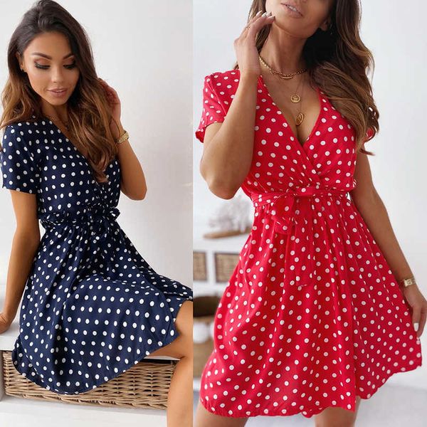 polka 2021 summer dot short sleeve dress v-neck slim skirt, Black;gray
polka 2021 summer dot short sleeve dress v-neck slim skirt, Black;gray
