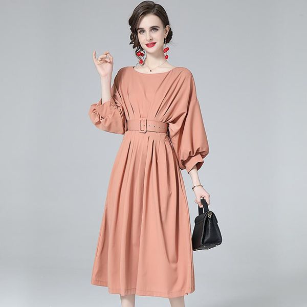 casual dresses banulin summer french style puff shoulder party dress spring solid women elegant belt office lady midi, Black;gray
casual dresses banulin summer french style puff shoulder party dress spring solid women elegant belt office lady midi, Black;gray