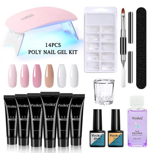 nail gel poly uv kit all for manicure extension set slip solution builder acrylic polish art tool design fingertips, Red;pink
nail gel poly uv kit all for manicure extension set slip solution builder acrylic polish art tool design fingertips, Red;pink