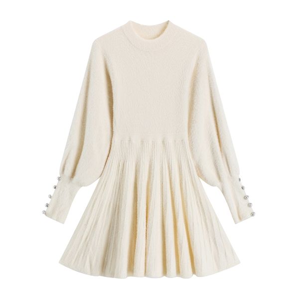 winter autumn long sleeves pink white beige black rabbit fur sweet pullovers short mini dress puff sleeve d2056 210514, Black;gray
winter autumn long sleeves pink white beige black rabbit fur sweet pullovers short mini dress puff sleeve d2056 210514, Black;gray
