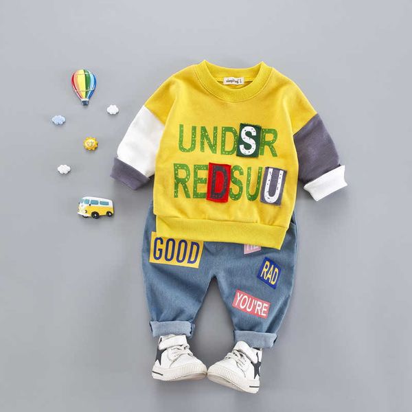 cotton autumn clothing set casual cartoon striped kid suit children baby boys girl clothes 210615, White
cotton autumn clothing set casual cartoon striped kid suit children baby boys girl clothes 210615, White