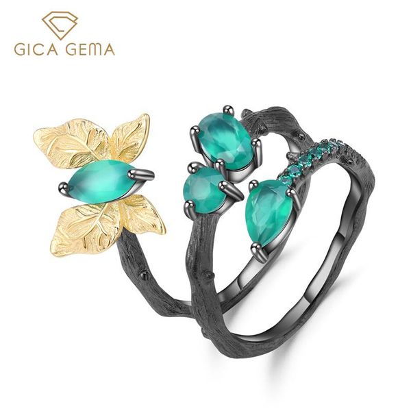 natural green agatz 925 silver rings double opening for woman wedding party luxury accessories cluster, Golden;silver
natural green agatz 925 silver rings double opening for woman wedding party luxury accessories cluster, Golden;silver