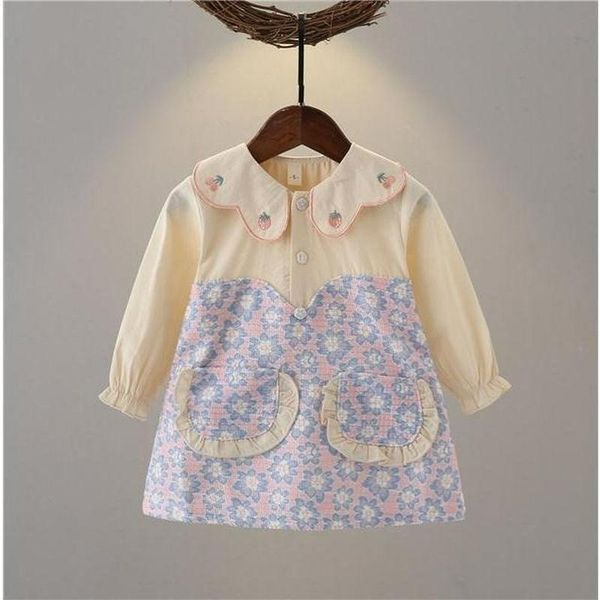 girl's dresses toddler girl princess dress spring autumn kids baby clothes long sleeve strawberry embroidery collar born, Red;yellow
girl's dresses toddler girl princess dress spring autumn kids baby clothes long sleeve strawberry embroidery collar born, Red;yellow
