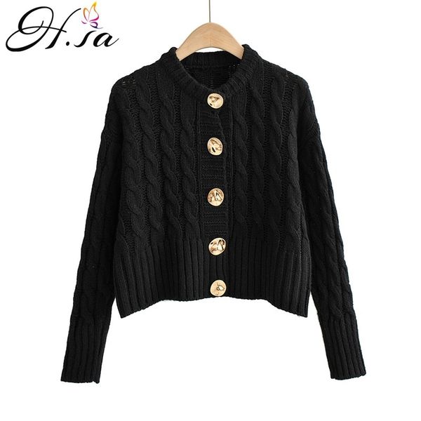 h.sa roupa feminino oneck metal button women twisted sweater and cardigans long sleeve colorful solid knitwear winter jacket 210417, White;black
h.sa roupa feminino oneck metal button women twisted sweater and cardigans long sleeve colorful solid knitwear winter jacket 210417, White;black