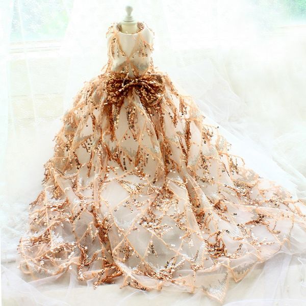 handmade dog apparel sequin sparkling beaded tassel wedding dress chapel train cat pet clothes poodle maltese
handmade dog apparel sequin sparkling beaded tassel wedding dress chapel train cat pet clothes poodle maltese
