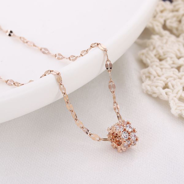 design jewelry temperament clavicle chain titanium steel necklace inlaid with two rows of zircon cylinder small waist design style fashion t, Silver
design jewelry temperament clavicle chain titanium steel necklace inlaid with two rows of zircon cylinder small waist design style fashion t, Silver