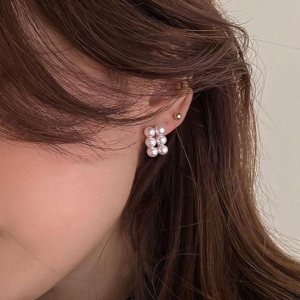 trend 2021 pearl beads piercing gold stud earrings for women korean japanese style fashion charms ear jewelry party gift, Golden;silver
trend 2021 pearl beads piercing gold stud earrings for women korean japanese style fashion charms ear jewelry party gift, Golden;silver