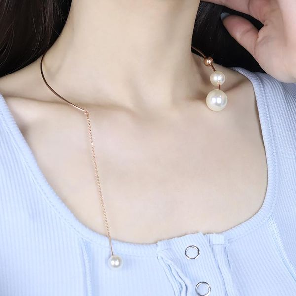 chokers elegant big white imitation pearl choker necklace clavicle chain fashion golden for women wedding jewelry collar, Golden;silver
chokers elegant big white imitation pearl choker necklace clavicle chain fashion golden for women wedding jewelry collar, Golden;silver
