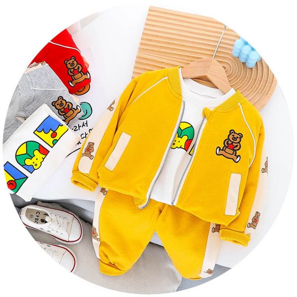baby tracksuit kids clothing sets boys suits children clothes casual coat t-shirts trousers cartoon sports zipper jacket 3pcs b7790, White
baby tracksuit kids clothing sets boys suits children clothes casual coat t-shirts trousers cartoon sports zipper jacket 3pcs b7790, White