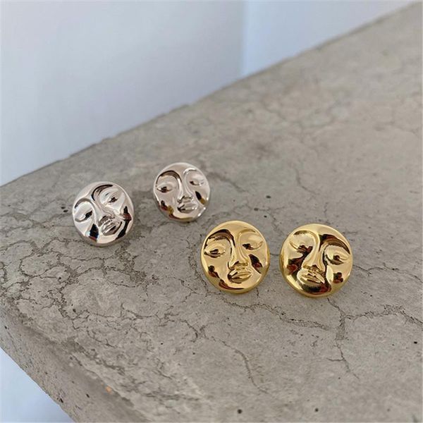 real 925 sterling silver french style women abstract face deisgn earrings girls punk hiphop funny 18k gold plated stud, Golden;silver
real 925 sterling silver french style women abstract face deisgn earrings girls punk hiphop funny 18k gold plated stud, Golden;silver