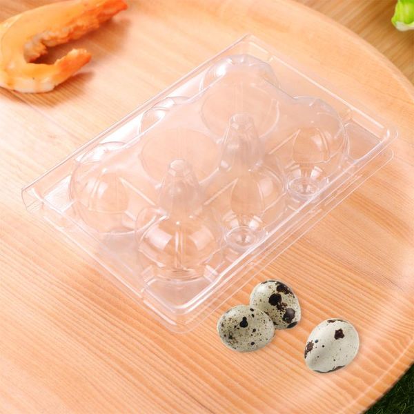 50pcs 6 grids quail egg tray transparent dispenser holder container packaging box protection case kitchen storage & organization
50pcs 6 grids quail egg tray transparent dispenser holder container packaging box protection case kitchen storage & organization