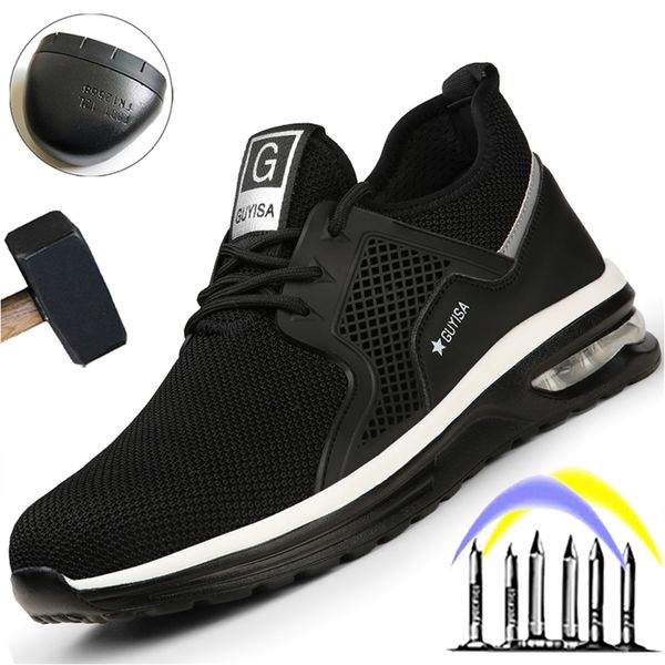 breathable light safety shoes men puncture-proof work sneakers male indestructible footwear work boots steel toe shoes 210923, Black
breathable light safety shoes men puncture-proof work sneakers male indestructible footwear work boots steel toe shoes 210923, Black