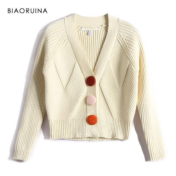 women's sweaters biaoruina american style women all-match stretching fashion short knitted sweater female casual v-neck cardigans arriv, White;black
women's sweaters biaoruina american style women all-match stretching fashion short knitted sweater female casual v-neck cardigans arriv, White;black