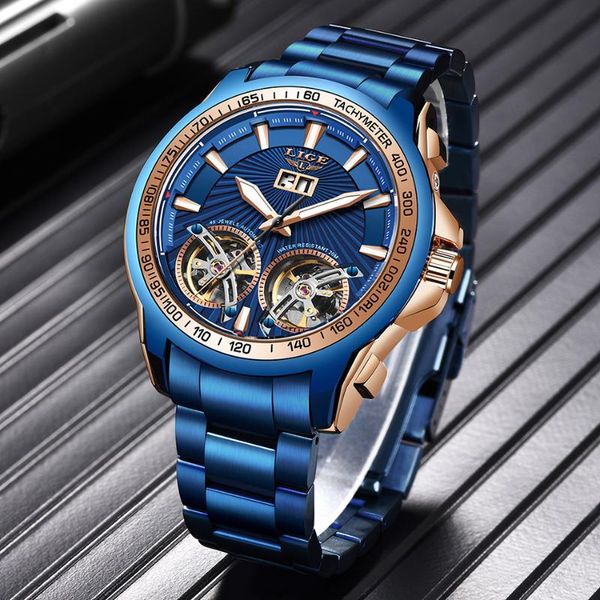 wristwatches lige men watch double tourbillon automatic mechanical all steel brand dress luxury wristwatch gift for male, Slivery;brown
wristwatches lige men watch double tourbillon automatic mechanical all steel brand dress luxury wristwatch gift for male, Slivery;brown