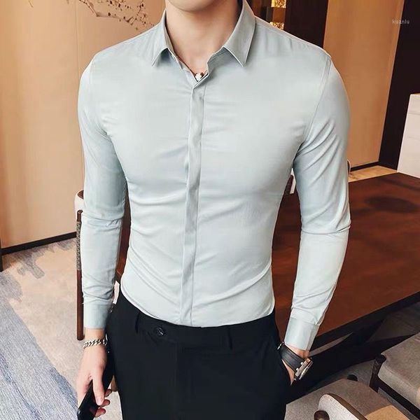 spring autumn korea style solid shirt men long sleeve fashion business formal shirts male slim fit casual blouse d269 men's, White;black
spring autumn korea style solid shirt men long sleeve fashion business formal shirts male slim fit casual blouse d269 men's, White;black