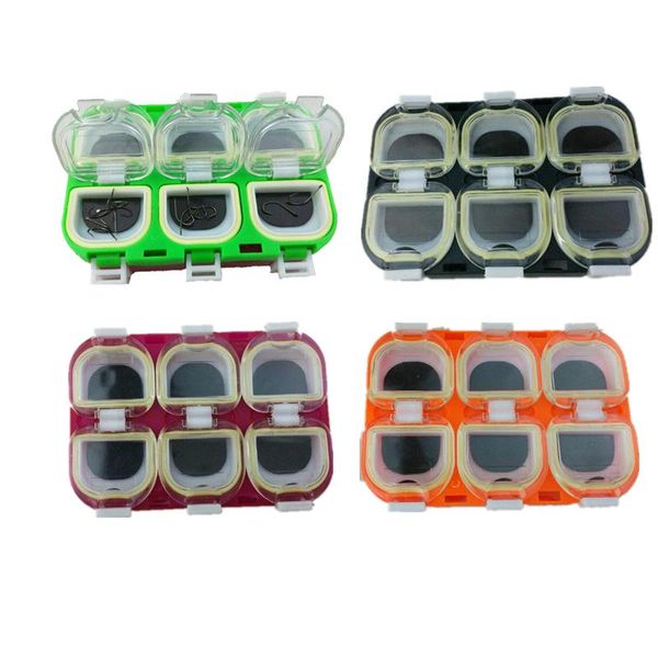 fishing accessories box with magnet waterproof multicolor hook 6 grid plastic storage 11x8x1.3cm
fishing accessories box with magnet waterproof multicolor hook 6 grid plastic storage 11x8x1.3cm