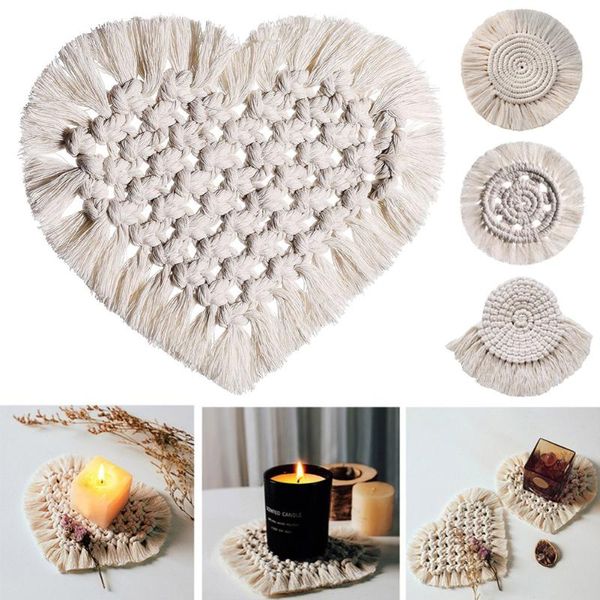 mats & pads bohemia style macrame cup pad handmade cotton rope woven table mat braided non-slip insulation for kitchen b88
mats & pads bohemia style macrame cup pad handmade cotton rope woven table mat braided non-slip insulation for kitchen b88