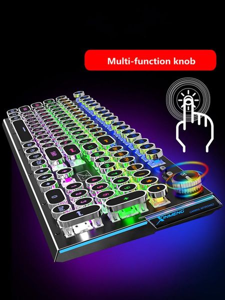 keyboards steampunk real mechanical keyboard green axis black game round key dedicated notebook 104 external deskcomputer
keyboards steampunk real mechanical keyboard green axis black game round key dedicated notebook 104 external deskcomputer